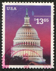 U.S. #3648 $13.65 Capitol Bldg Used