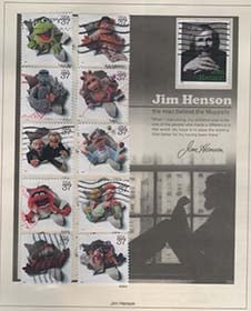 U.S.  #3944 Jim Henson and the Muppets, Set of 11, Used