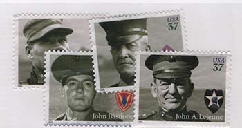 U.S. #3961-64 Distinguished Marines 4 Singles Used