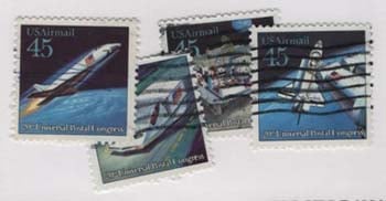 U.S. #C122-25 Futuristic Mail Used