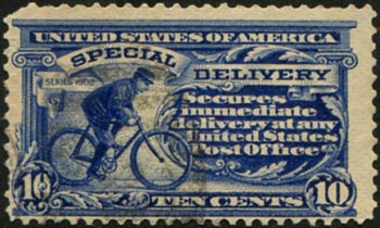 U.S. #E6 Messenger  on Bicycle Used