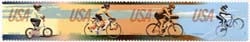 U.S. #4690a Bicycling, Strip of 4