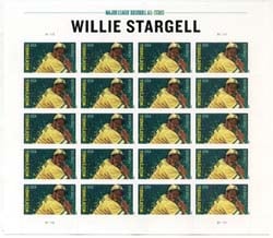 U.S. #4696 Willie Stargell, Baseball All-Stars, Pane of 20