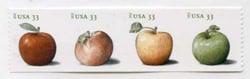 U.S. #4734a Apples, Coil Strip of 4