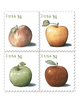 U.S. #4730a Apples Block of 4