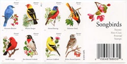 U.S. #4891b Songbirds Dbl-Sided Booklet of 20