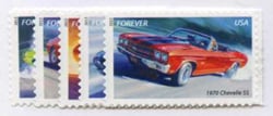 U.S. #4743-47 Muscle Cars, 5 Singles