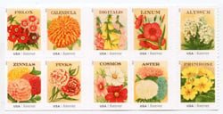 U.S. #4763a Vintage Seed Packets Block of 10