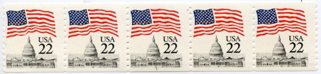 U.S. #2115a 22c Flag Over Capitol PNC(5) #7