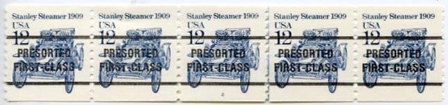 U.S. #2132a 12c Stanley Steamer PNC(5) #1