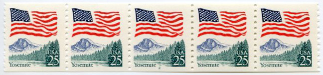 U.S. #2280 25c Flag Over Yosemite PNC(5) #8