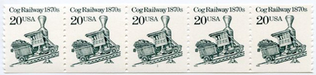 U.S. #2463 20c Cog Railway 1870s PNC(5) #2