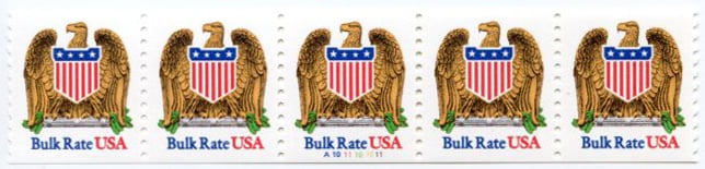 U.S. #2603 USA Bulk Rate Eagle PNC(5) #22221