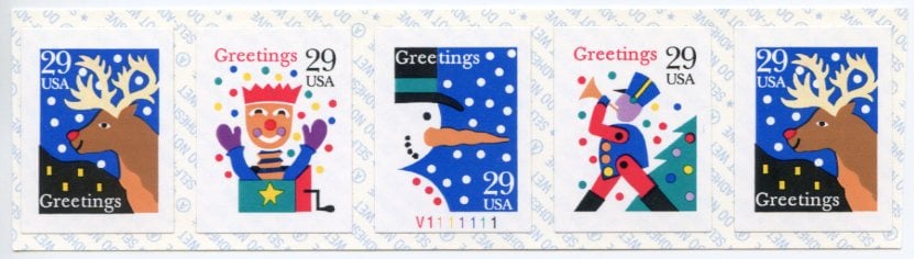 U.S. #2799 29c Snowman PNC(5) #V1111111