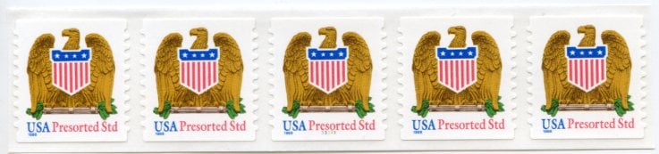 U.S. #3271 Eagle & Shield PNC(5) #22222