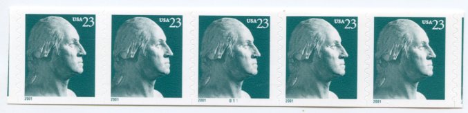 U.S. #3475A 23c Washington PNC(5) #B11