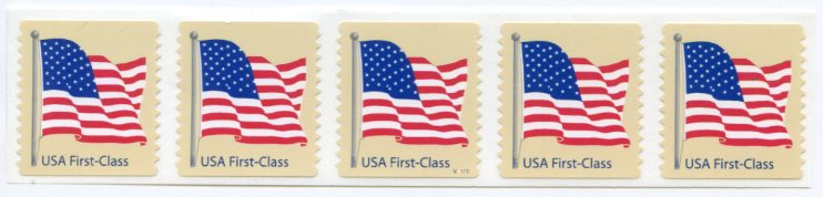 U.S. #4135  (41c) American Flag PNC(5) #V1111