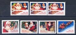 U.S. #2579-85 Christmas Santa 1991