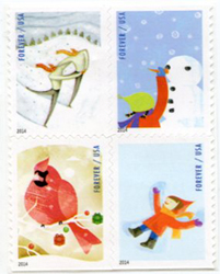 U.S. #4940a Winter Fun Setenant Block of 4