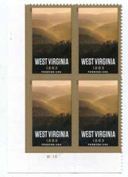 U.S. #4790 West Virginia Statehood PNB of 4
