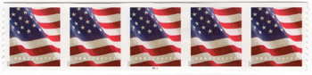 U.S. #5159 U.S. Flag Forever Stamp PNC of 5 (AP)