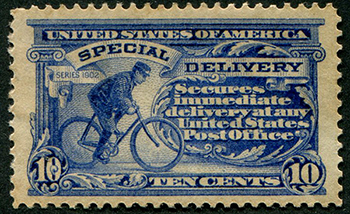 U.S. #E8 Messenger on Bicycle - Mint