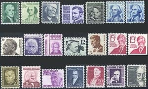 U.S. #1278-95 Prominent Americans MNH