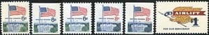 U.S. #1338-41 Regular Issues of 1968-71 MNH