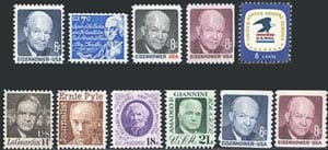 U.S. #1393-1402 Regular Issues of 1970-74 MNH