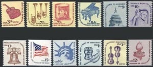 U.S. #1613-1816 Americana MNH Coils