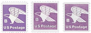 U.S. #1818-20 'B' Domestic Issues MNH