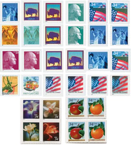 U.S. #3466-3550A Regular Issues of 2001 MNH