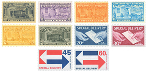 U.S. #E14-23 Special Delivery Stamps MNH