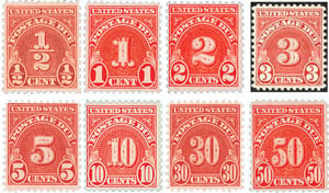 U.S. #J79-86 Postage Due of 1931 MNH