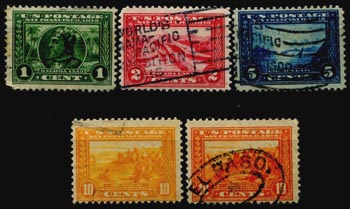 U.S. #397-400A Panama-Pacific Expo - Perf.12