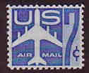 U.S. #C51 7c Silhouette of Jet (blue) MNH