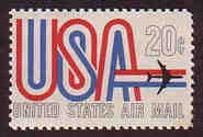 U.S. #C75 20c USA and Jet MNH