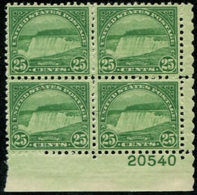 U.S. #699 Plate No. Block - MNH