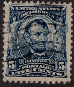 U.S. #304 5c Lincoln Used