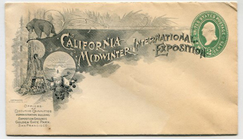 U.S. #U311 Calif Expo Postal Stationery