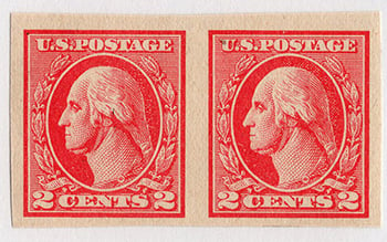 U.S. #534 Imperf Pair MNH