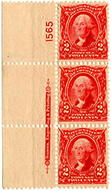 U.S. #301 Mint P# Ins. 3