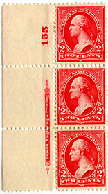 U.S. #252 Mint P# Ins. 3