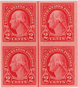 U.S. #577 Line Pair MNH