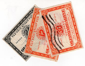 U.S. Oleomargarine Tax Stamps (3)