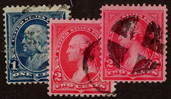 U.S. #264-66 used