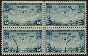 U.S. #C20 Block of 4 used