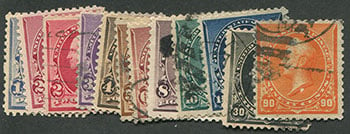 U.S. #219-29 Used