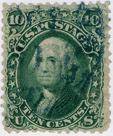 U.S. #68 10c Washington of 1861