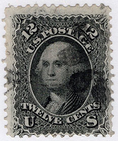 U.S. #90 12c Washinton of 1868